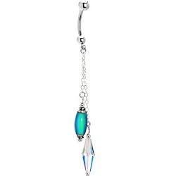 Handcrafted Austrian Crystal Mood Belly Ring