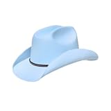 Light Powder Blue Cowboy Stetson Felt Costume Party Hat by Block Buster Costumes