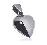 Emotion Sterling Silver Puff Heart Pendant 10 MM Charm