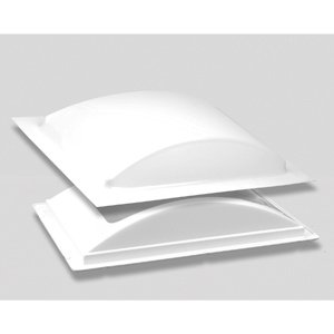 RV Motorhome Low Profile Skylight Kit, Easy to Clean, 14 Inch By 22 Inch Hole, White