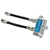 Holland 2-Way RF Splitter with Two 4.75" Coaxial Cables