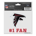 ATLANTA FALCONS 3"X4" ULTRA DECAL WINDOW CLING