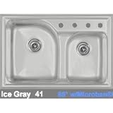 CorStone Avondale Advantage 3.2 Double Bowl Kitchen Sink with Two Faucet Holes 24-2-65