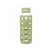 9 Oz Glass Bottle with Silicone Sleeve (Light Green)