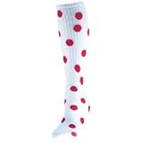 Red Lion Dots Knee High Socks