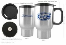 Florida Gators 16 oz. Stainless Steel Travel Mug (Set of Two)