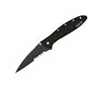 Kershaw Ken Onion Black Leek Serrated Folding Knife with Speed Safe