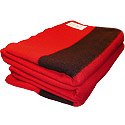 Woolrich 108 by 100-Inch Hudson Bay 8 Point Blanket, Scarlet with Black Stripes On Sale