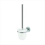 Luna Wall Mounted Toilet Brush Holder in Chrome