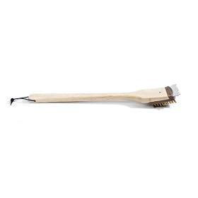 Charcoal Companion Hardwood Handle Grill Brush with Replaceable Head by 