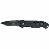 Maxam&reg; Fire Fighter Liner Lock Knife with Clip and Thumbstud - B001BB3J7S