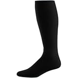 Black, Large Baseball/Softball Athletic All-Sport Knee High Tube Socks