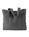 Authentic Pigment Large Canvas Tote bag, smoke, One Size