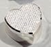 White Glitter Heart Jewelry Box