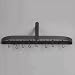 Old Dutch 36 x 9 x 11 1/4 Graphite Wall Pot Rack with 12 Hooks