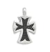 Black Stingray Large Cross Pendant