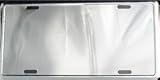 Silver Chrome Blank License Plate