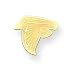 14K Atlanta Falcons Plain Logo Post Earrings