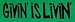 Infamous Network - Givin Is Livin - Mini Stickers 1.5 in x 5.5 in