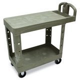 Rubbermaid Commercial Products 4505-00 HD 2-Shelf Utility Cart Flat Shelf (Small)