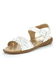 Open Toe Bow Scalloped Sandals