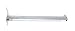 12" Chrome Straight Arm Slatwall Faceout