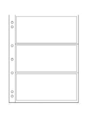 10 x Lighthouse Numis NH 3 Banknote Paper Money Album Pages Sheets 3 x spaces 165 x 70 mm