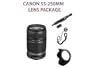 New Canon EF-S 55-250mm f/4-5.6 IS Autofocus Lens w/ Starter Package, Compatible with Canon EOS Digital SLR Cameras (Except Full Frame Models)