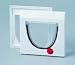 4-Way Locking Cat Flap w/ Tunnel - White