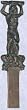 medieval roman sword gothic iron gladiator replica new