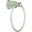 CSI Donner YB8086SN Mason Satin Nickel Towel Ring