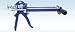 Wellmade Tool 3345 Dual Cartridge Caulking Gun - Hand Operated - 300 ml capacity