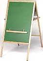 Best Rite - 747 - 5-n-1 Easel Magnetic Chalkboard Easel - Oak - 47 H x 24 W in.