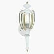 Cooper/Regent Motion Activated White/Brass Carriage Lantern MBL210WH