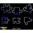 Puzzle Tie Dye Loony Bandz (12 Bands)
