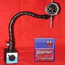 DIAL INDICATOR + FLEXIBLE ARM MAGNETIC BASE + POINT SET