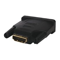 HDMI Female to DVI Male Adapter - Professional Quality / 24k Gold Plated / DVI-D (Dual Link) / Converter / Joiner