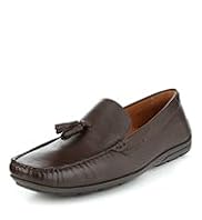 Collezione Leather Tassel Slip-On Shoes