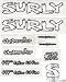 Surly Steamroller Frame Decal Set with Headbadge