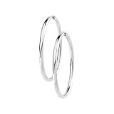 14K White Hinged Earring 38.75 mm