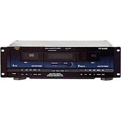 Pyle PYLE DUAL CASSETTE DECK RACKMOUNT OPTIONAL RACK MOUNT OPTIONAL (Pro Sound & Entertainment / DJ Components)