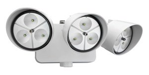 Lithonia OFLR 9LC 120 P WH LED Outdoor Floodlight 3-Light Dusk to Dawn, White
