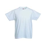 Kinder T-Shirt - weiss - Gr. 152von "Fruit of the Loom"