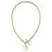 9ct Albert Chain with Heart Charm and T-bar 17in/43cm. Beautiful presentation gift box and anonymous outer packaging. Money back if not 100% delighted