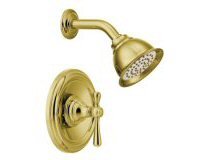 Moen T3112P Kingsley Moentrol Shower Only, Polished Brass On Sale
