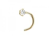 2mm Genuine Diamond Nose Ring