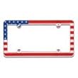 Cruiser Accessories USA Flag Chrome License Plate Frame