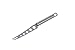 MIU France Brushed Stainless Steel Hollow Edge Cheese Knife