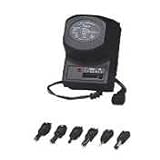 Universal AC/DC Adapter, 3Wx2Dx4H, Black