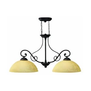 Hinkley Juliette 4492OL Round (23H x 40W) Pool Table 2 Light 200 watt Pendant in Olde... by Hinkley